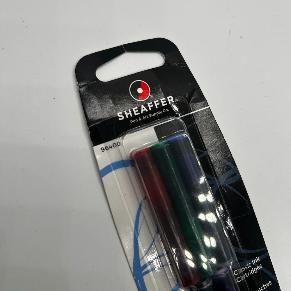 Sheaffer Classic Ink Cartridges 5 Pack Assorted NEW 96400 Fountain Pen Ink